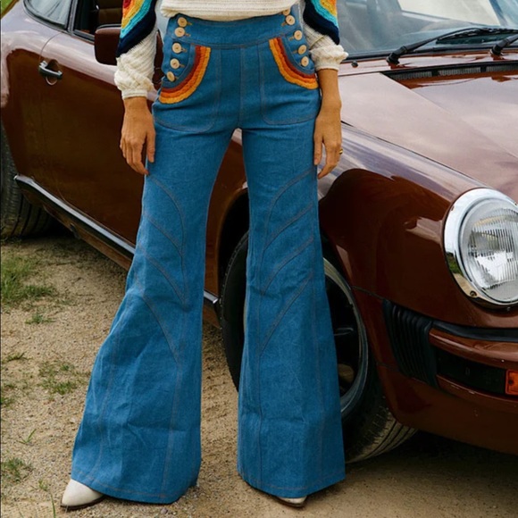 NFS- In search of Chasing Unicorns Red Hot Denim in medium - Picture 3 of 15